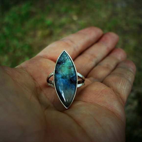 Quantrum quattro ring sterling size 8 1/2 - Picture 2 of 10